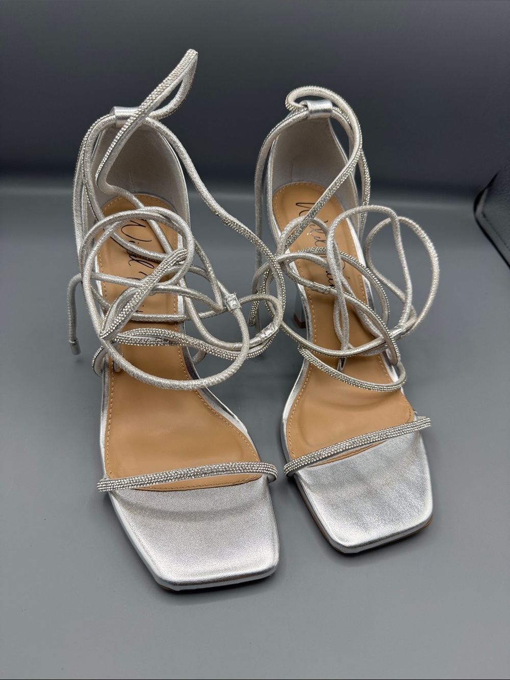 Wild Pair Women's Emiliaa Lace-Up Evening Sandals